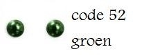 52 2mm domestuds groen 200 stuks + 200 gratis