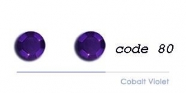 80 5mm studs cobalt violet 75 stuks