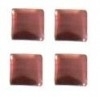 vierkant rose/sienna 3x3mm 100 stuks