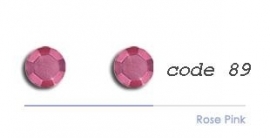 89 3mm studs rose pink 200 stuks