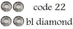 22 4mm black diamond +/-175 stuks