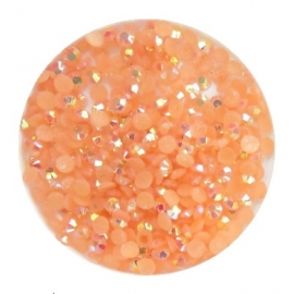 resin ab peach 2mm 800 stuks