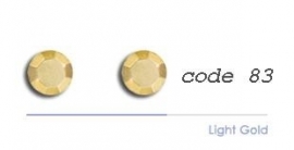 83 2mm studs licht goud 200 stuks  + 200 gratis