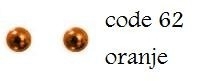 62 2mm domestuds oranje 200 stuks + 200 gratis