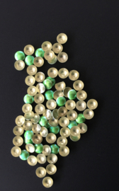 pearly domes green 4mm 100 stuks