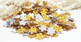 flowers gold 9mm 40 stuks