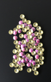 pearly domes pink 4mm 100 stuks