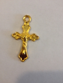 crucifix goudkleur 30 mm