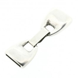 090759 Slot voor 13x2mm leer (Antiek zilverkleur)