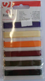 Ripsband, 6 kleuren