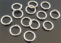 090936 Metalen ringetje rond 5mm (± 1mm dik) (Silver Plated) 50 stuks