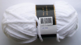 Chenille6, kleurnr 005 (wit), 100 gram