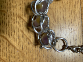 Armband paars/donkergeel