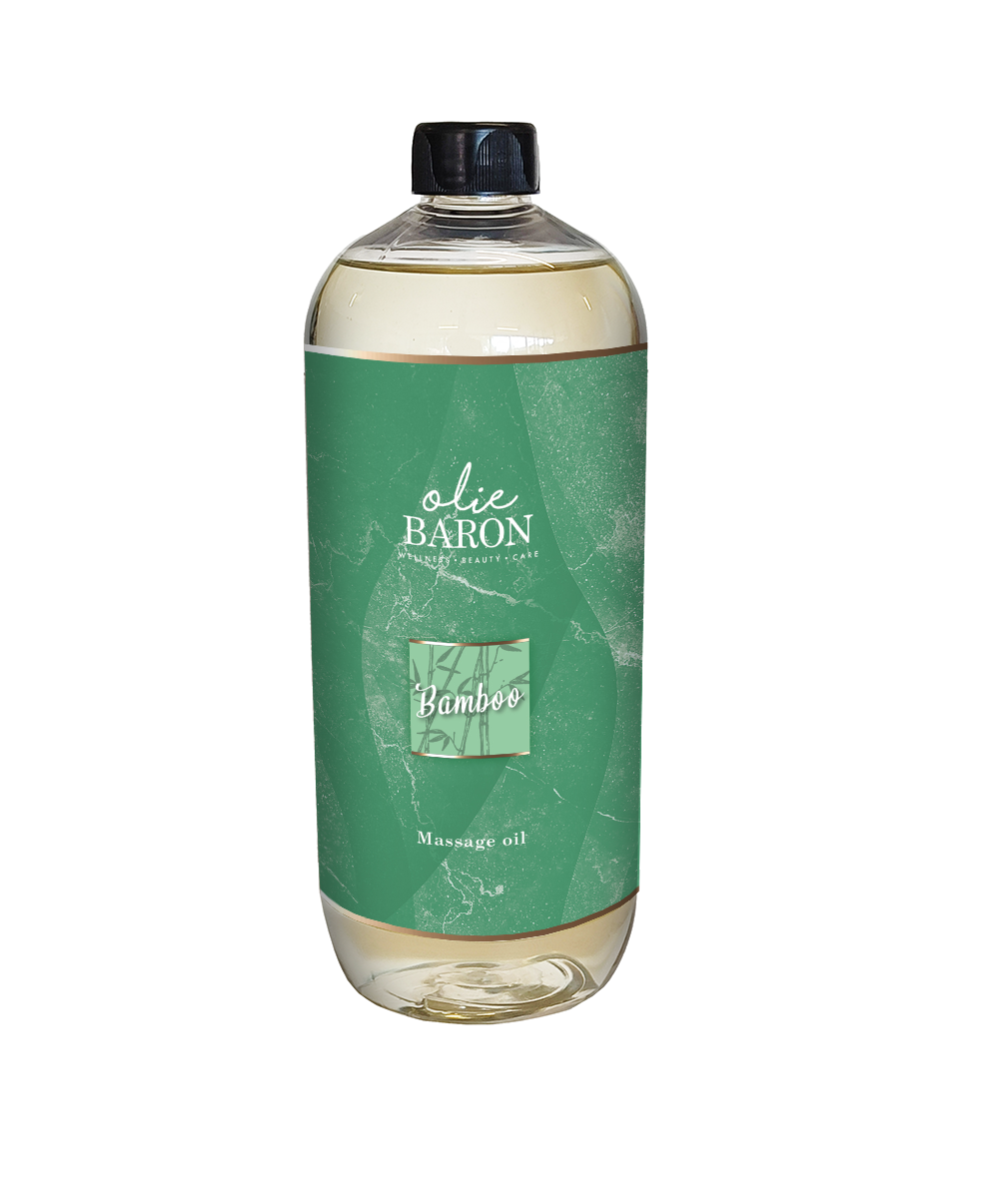 1 ltr. Bamboe Massage Olie + Pomp