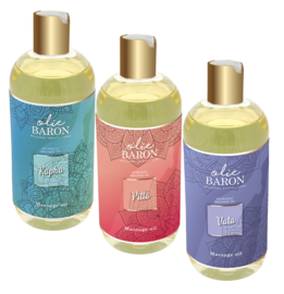 SET (3) 500ml (Kapha,Pitta,Vata) Massage olie + doseer pomp