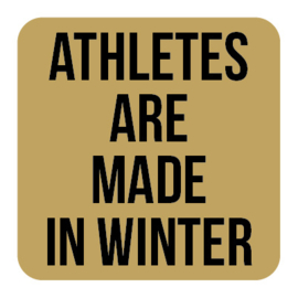 A013 | Athletes are...