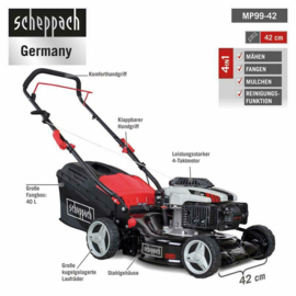 VOORJAARSAANBIEDING !!!Scheppach 4-takt motor gras maaier (benzine )