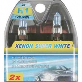 autolampen set H1 55w xenon super white