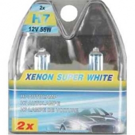 autolampen set H7 55w xenon super white