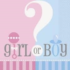 baby shower servetten boy girl?