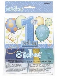 1st birthday ballonnen serie baloons jongen