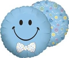 mini smiley ballon op stukje