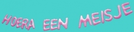opblaas letters hoera een meisje