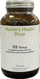 Vitamine D3 75mcg 180 capsules