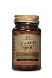Vitamine D3 - 1000 iu 100 kauwtablet