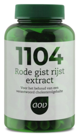 1104 Rode gist rijst- Extract 90 Vegetarische capsules