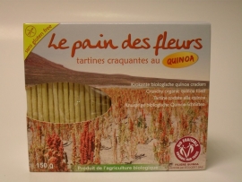 Le pain des fleurs Krokante biologische quinoa crackers 150 gr