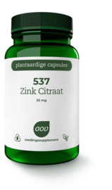 537 Zink Citraat 90 Vegetarische capsules