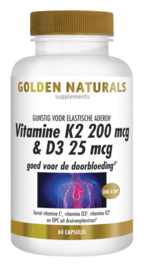 Vitamine K2 200 mcg & D3 25 mcg 60 Vegetarische capsules