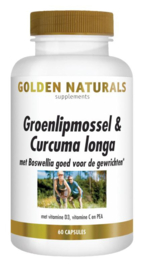 Groenlipmossel & Curcuma longa 60 Capsules