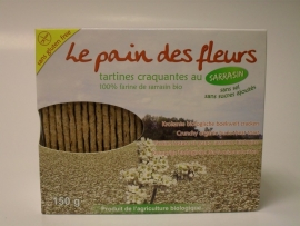 Le pain des fleurs krokante biologische boekweit crackers 150 gr