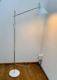 Vintage vloerlamp / hengellamp wit