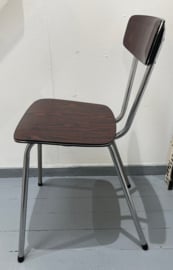 Formica stoel houtdessin (2x)