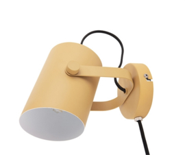 Wandlamp mosterdgeel