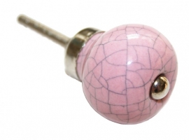 Knop mini roze met breuklijnen
