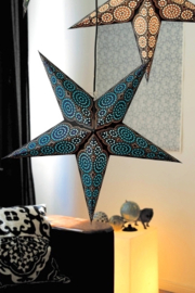 Kerstster Marrakesh black/turquoise