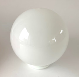 Vintage plafonnière oranje + glas