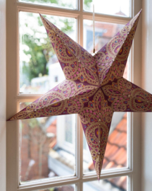 Kerstster Devi purper 60cm