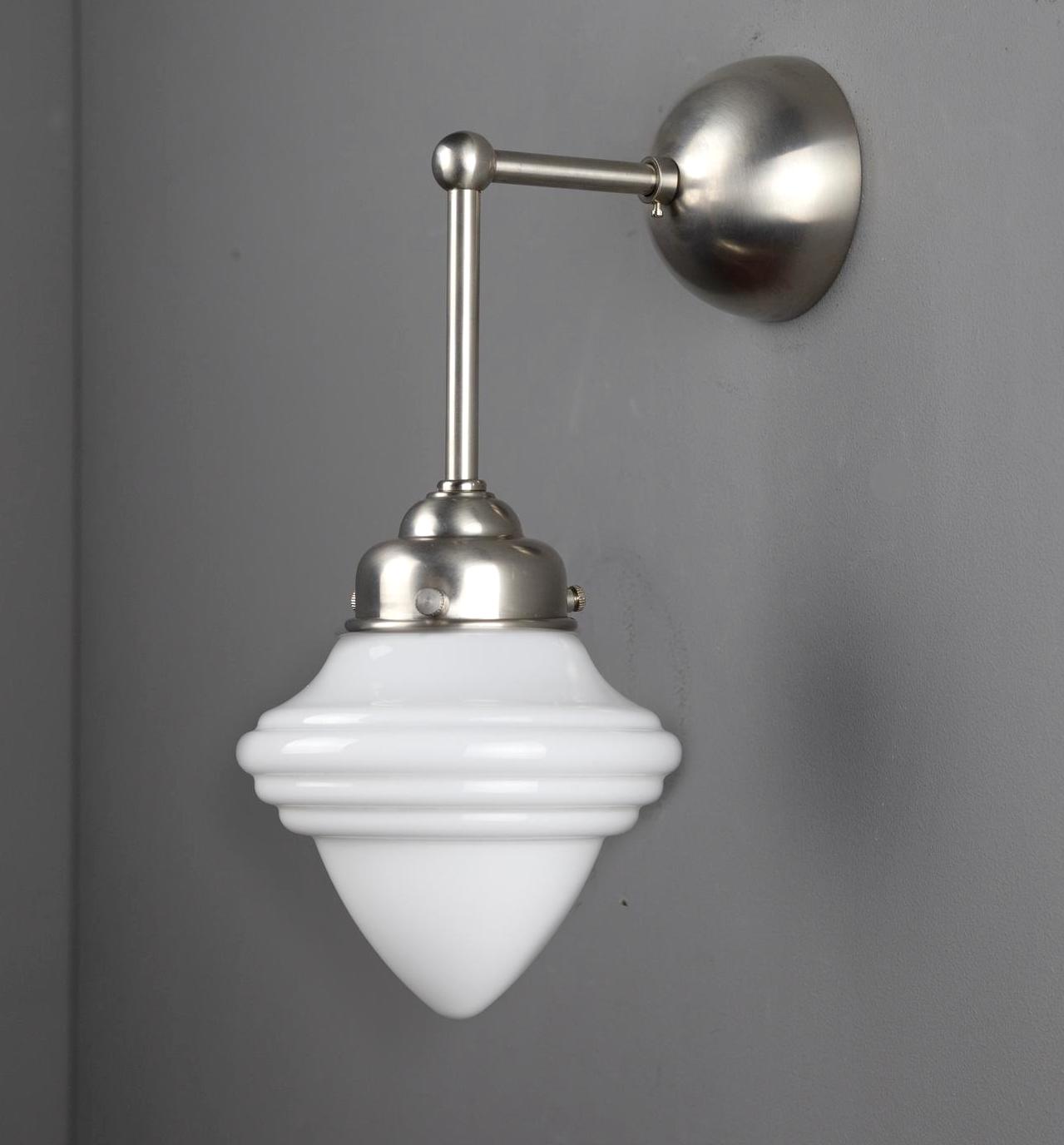Wandlamp haaks + glas Eikel S.
