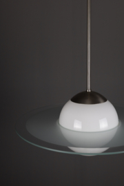 Hanglamp Saturn met glasplaat ring