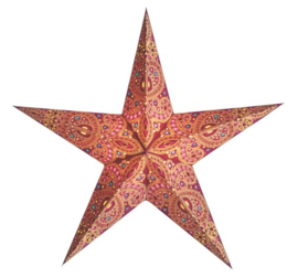Kerstster Devi purper 60cm