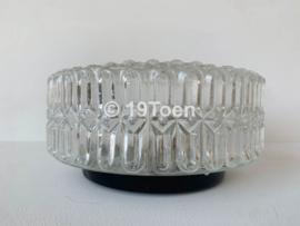 Vintage plafonnière kristalglas (2x)