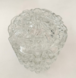 Vintage plafonnièrebol "kristal" maat M