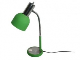 Bureaulamp groen/chroom