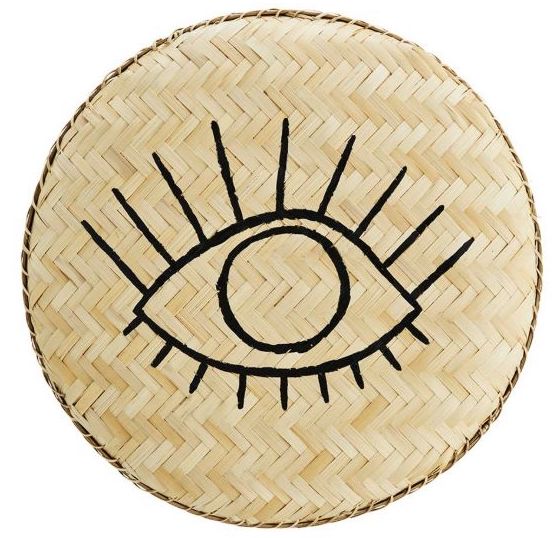 Wanddecoratie / tray bamboe oog Madam Stoltz