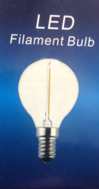 1W LED E-14 kogel helder